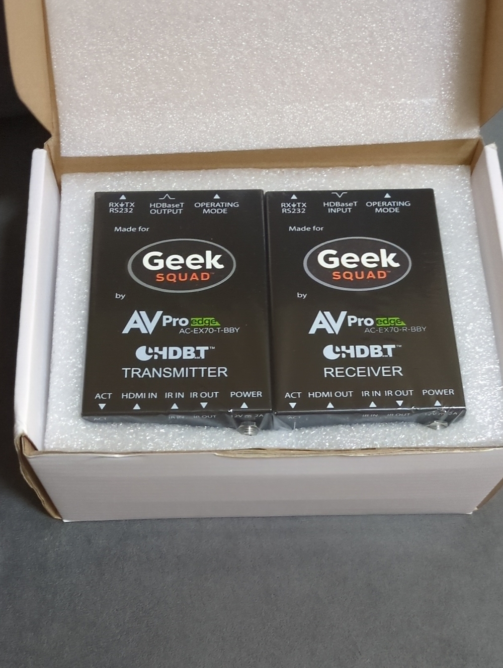 AV Pro EDGE Black HDBaseT HDMI Transmitter & Receiver Kit AC-EX70 NIB